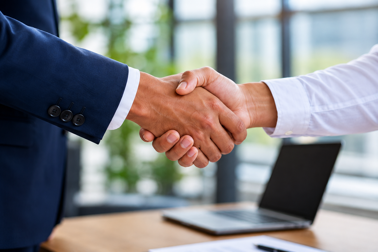 Professional handshake